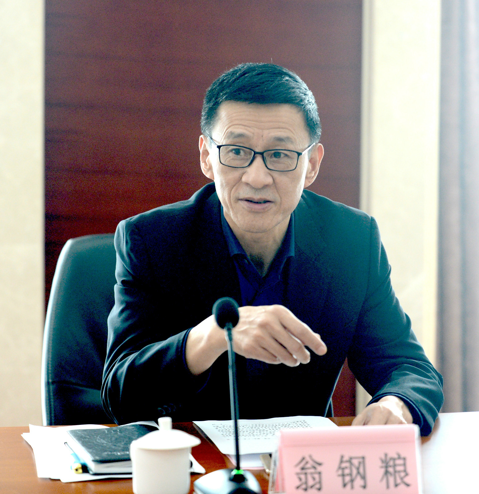 省委政法委副书记翁钢粮一行赴省检察院调研